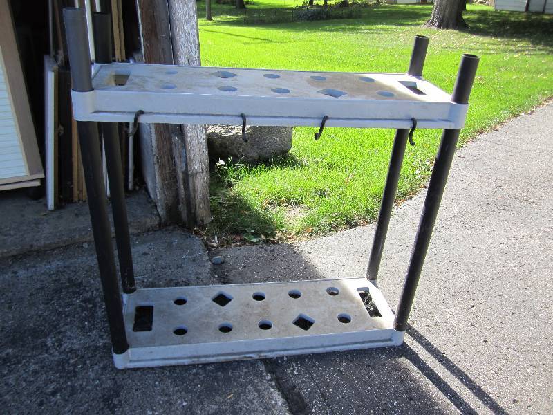 Lawn tool organizer. Get your garag...