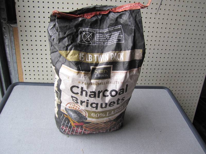 15 lb of charcoal briquettes...