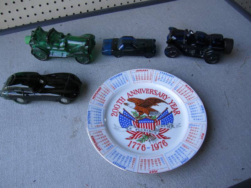 Bi centennial plate and Avon car af...