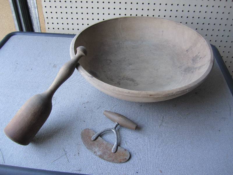 Wood bowl and tools bowl is 16 acr...
