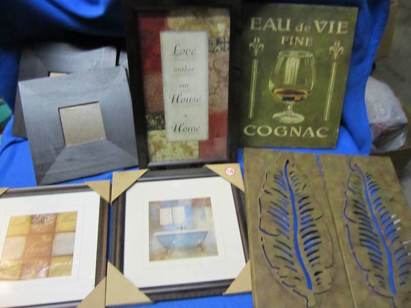Lot of framed art and mirrors...