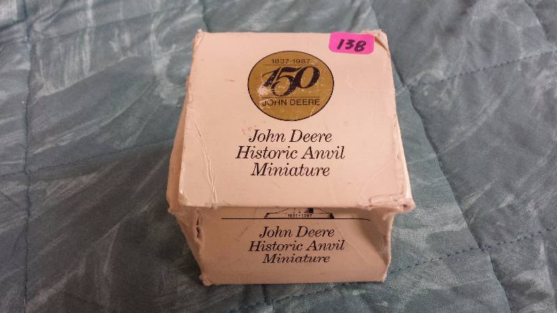lot 112 image: JD Historic Mini Anvil 150 Years