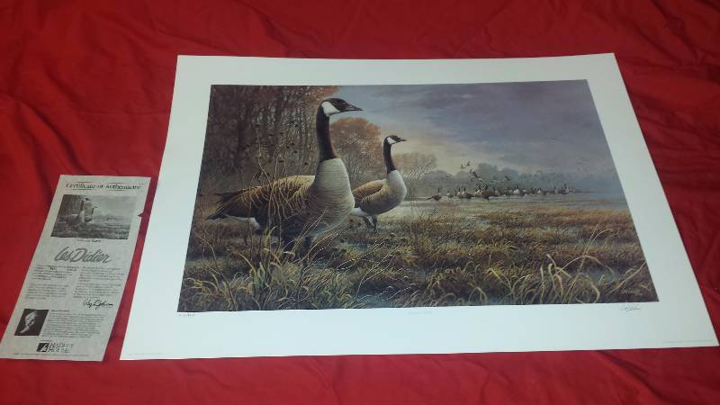 lot 166 image: Signed Les Didirer Autumn Days