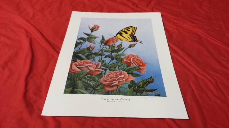 lot 193 image: Signed Robert Hinton Kiss Of The Swallowtail