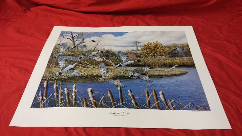lot 195 image: Signed Robert Hinton Autumn Retreat