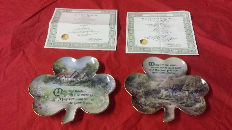 lot 207 image: Franklin Mint Collectible Irish Plates