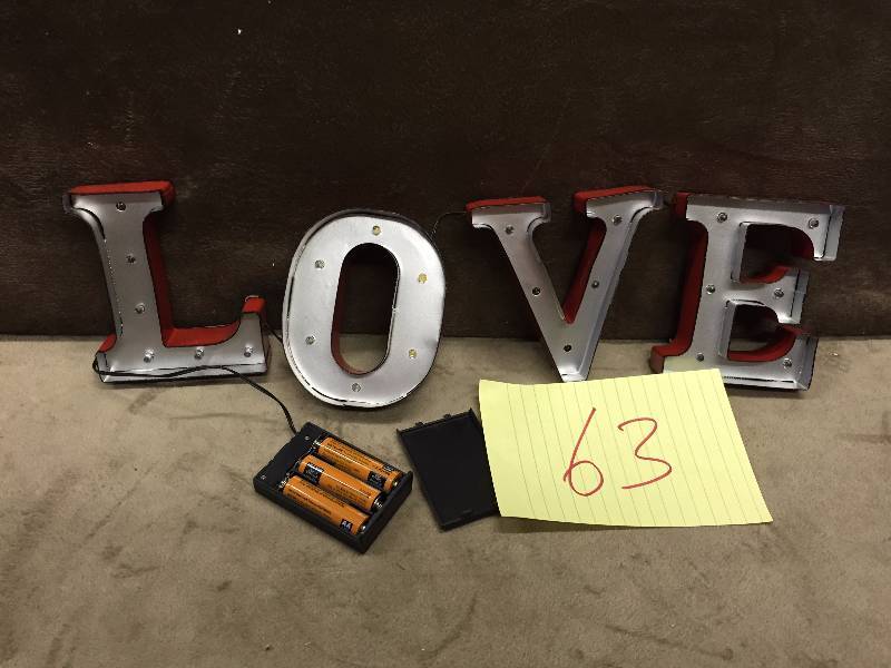 LOVE Lighted Sign