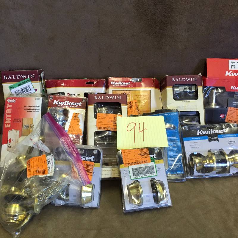 Lot of assorted Door knobs and hardware