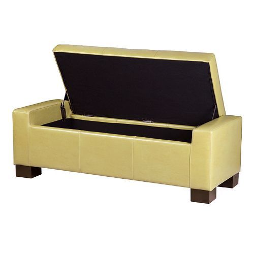 Madison Park Mirage Tufted Storage Ottoman �16.9H x 50.78W x 20.07D (overall)