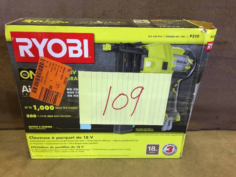 Ryobi 18-Volt ONE AirStrike 18-Gauge Cordless Brad Nailer (Tool-Only