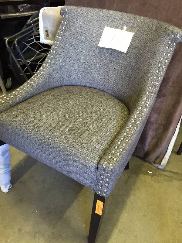 Carnegie Chair Brown Chevron