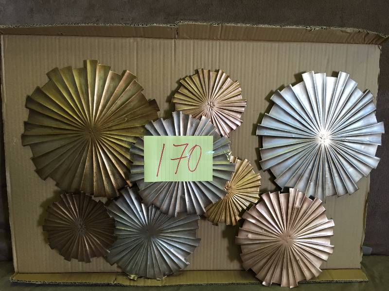 Metal Wall Art- Multi Metallic Circles