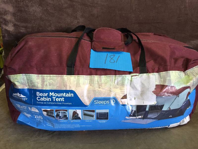 Bear Mountain Cabin Tent - sleeps 10 not inspected