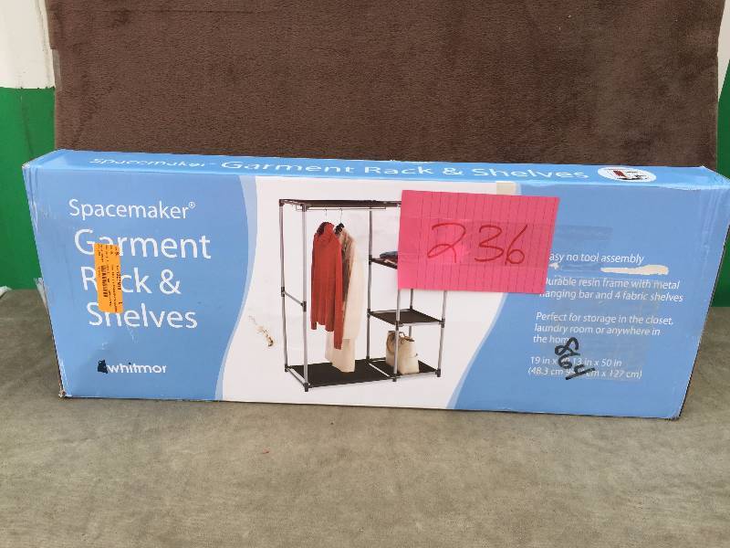 Garment Rack and Shelves