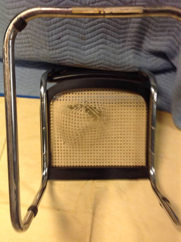 lot 52 image: Black Mid Century Modern Knoll Cesca Chair