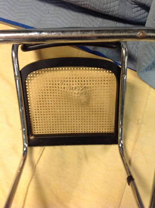 lot 54 image: Black Mid Century Modern Knoll Cesca Chair