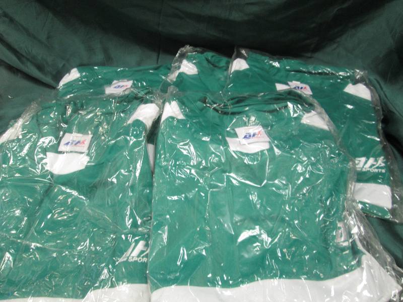 Qty 5 AF sports green and white shi...