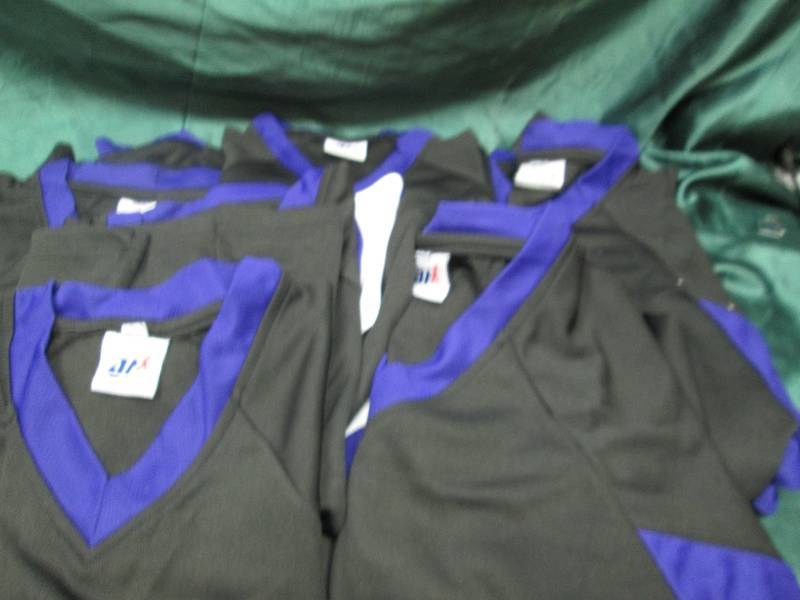 Qty 10   Black and purple jerseys s...