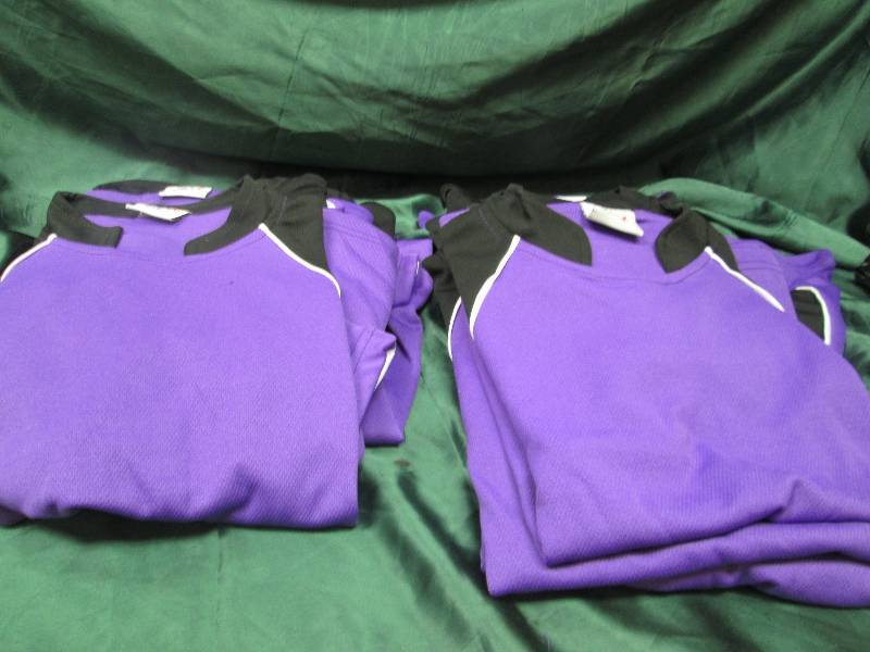 Qty 10 AF sports purple, white, and...