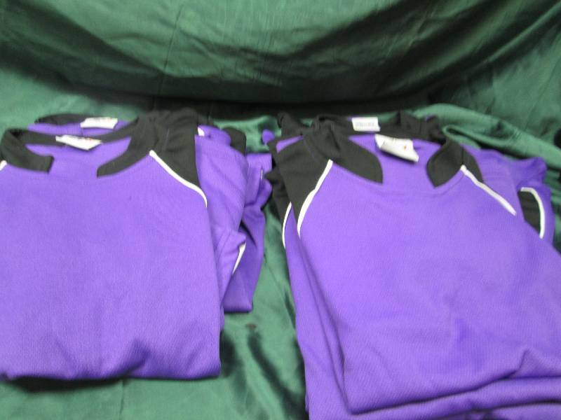 Qty 10 AF sports purple, white, and...
