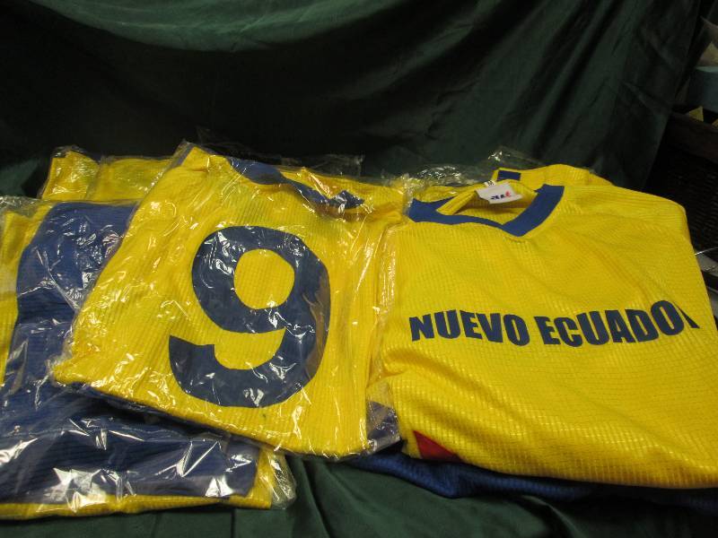 AF sports yellow, blue, and Burgund...