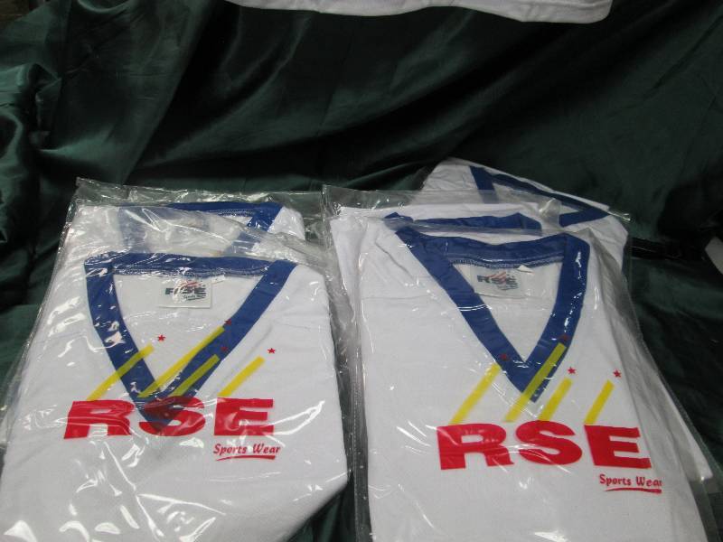 Qty 9 RSE sports wear White , blue,...