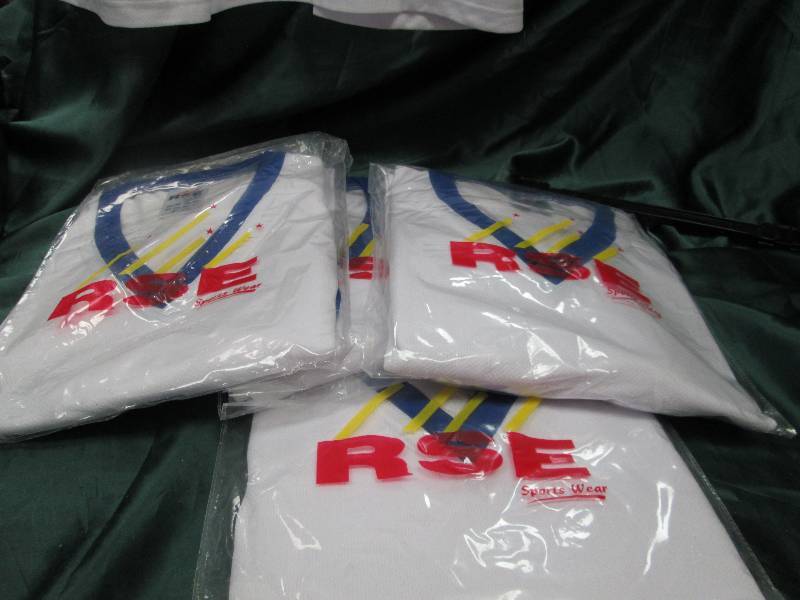 Qty 5  RSE sports wear White , blue...