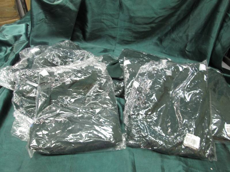 7-L and 3 -XL green and white short...