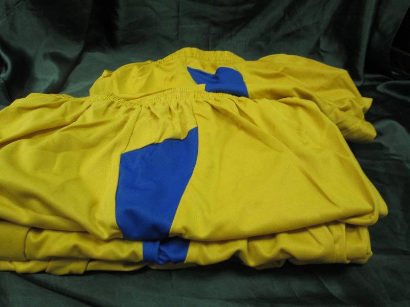 Qty 10 Yellow and blue shorts size ...