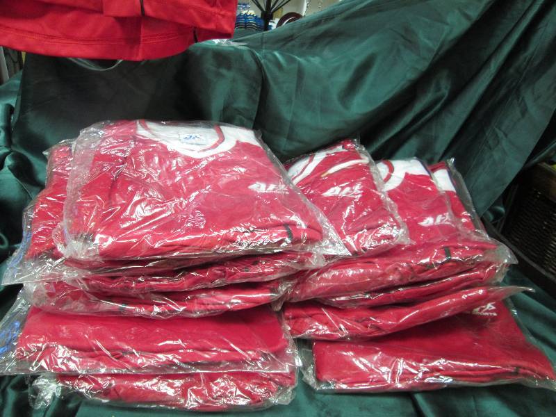 Qty 12 Red, black, and white AF spo...