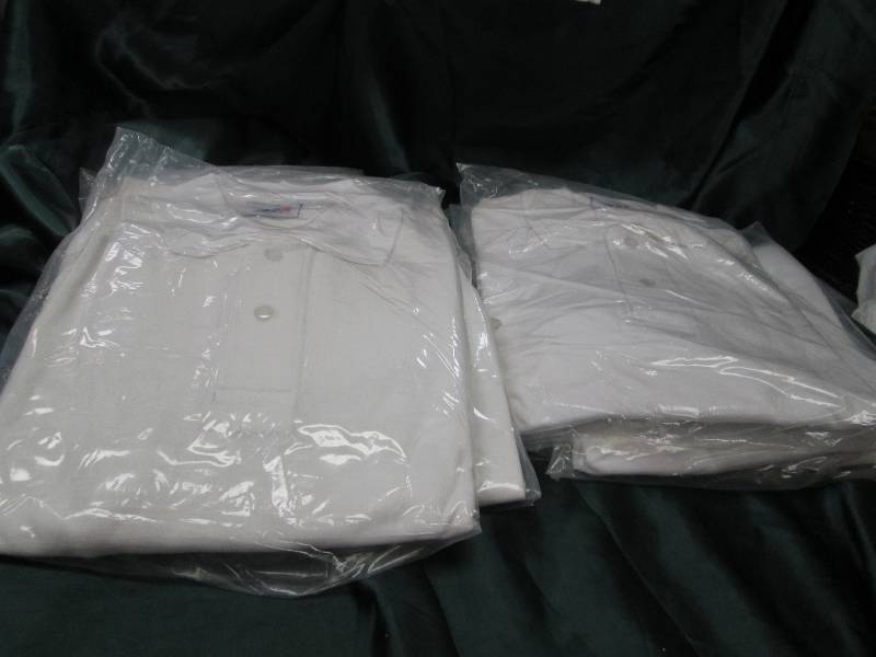 Qty 8 AF sports wear White short sl...