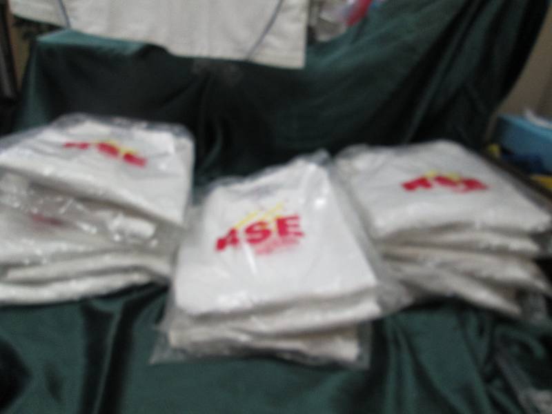 5-M, 6-L, and 4-XL RSE white dress ...