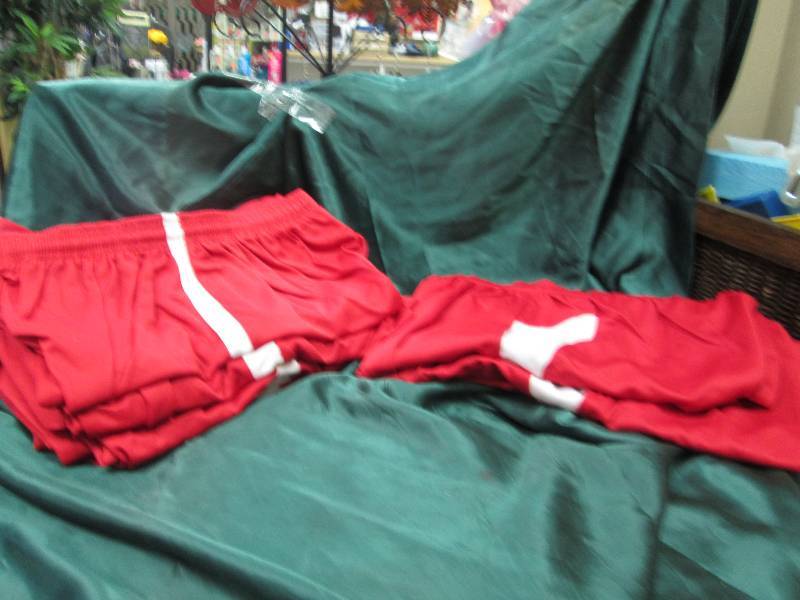 Qty 14 red shorts size L...