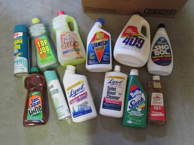 Assorted cleaners...