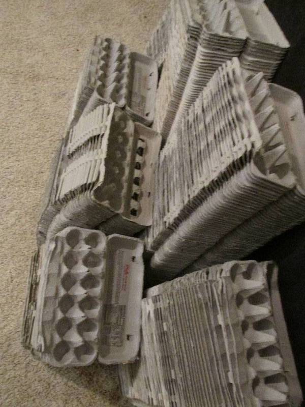 Huge lot of several hundred egg car...
