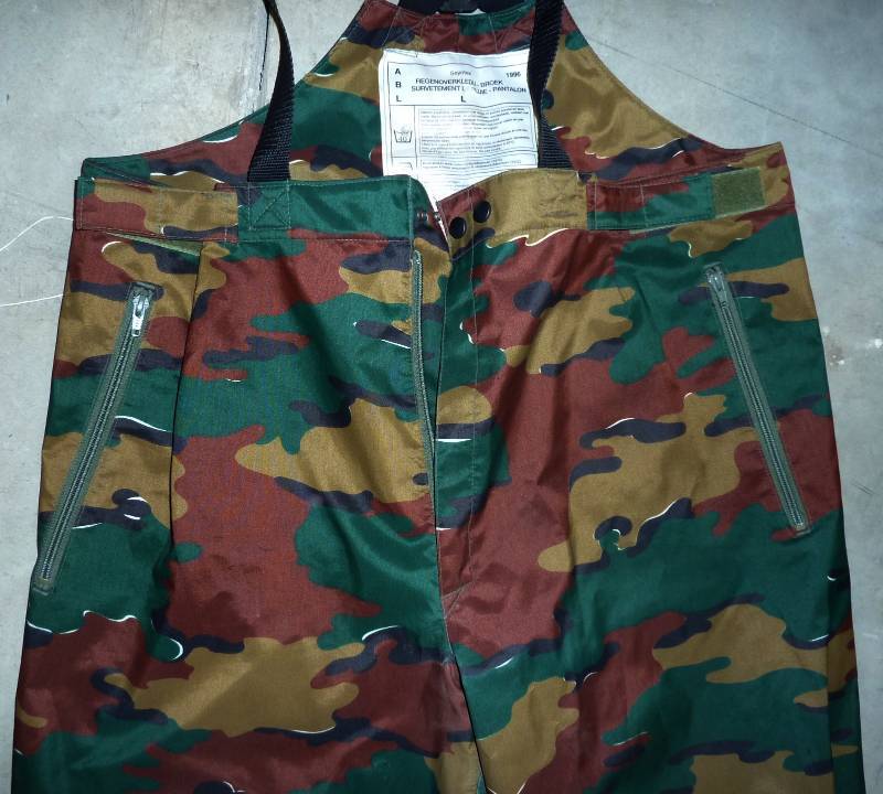 military camo bibs size large...