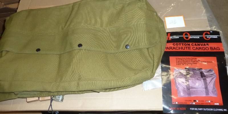 Military canvas cargo bag  24x15x13...