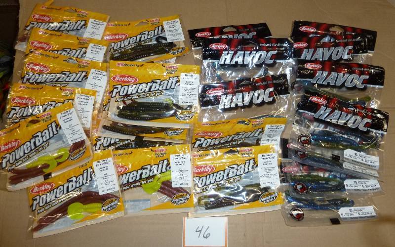 24 packages of plastic baits - new ...