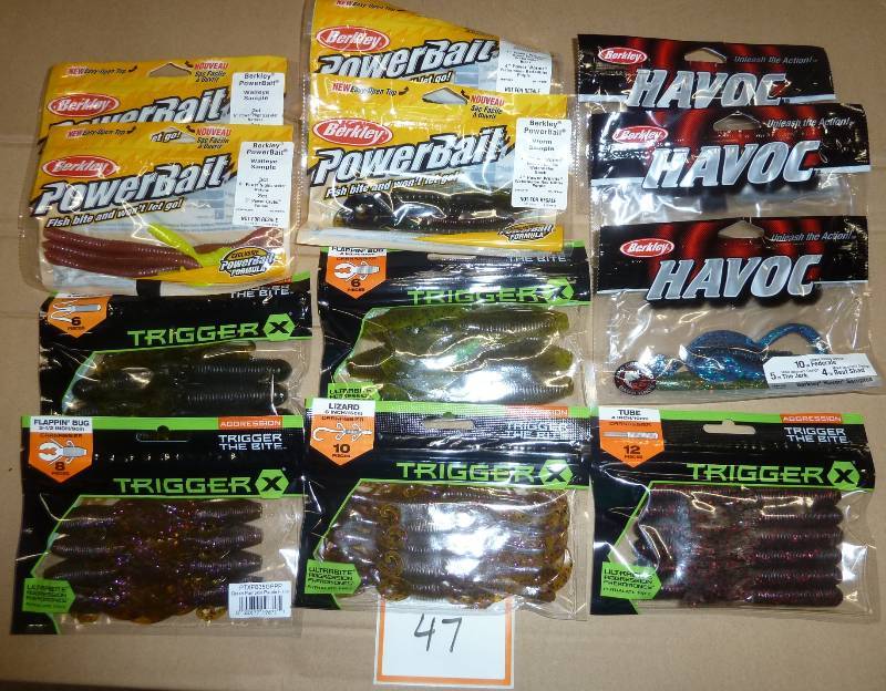 Plastic baits, TriggerX and Havoc a...