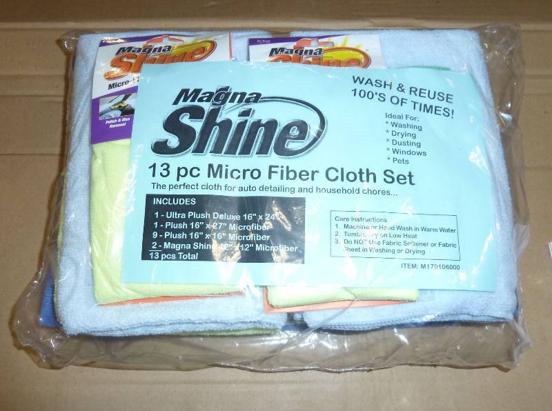 13 pc Magna Shine microfiber cloth ...