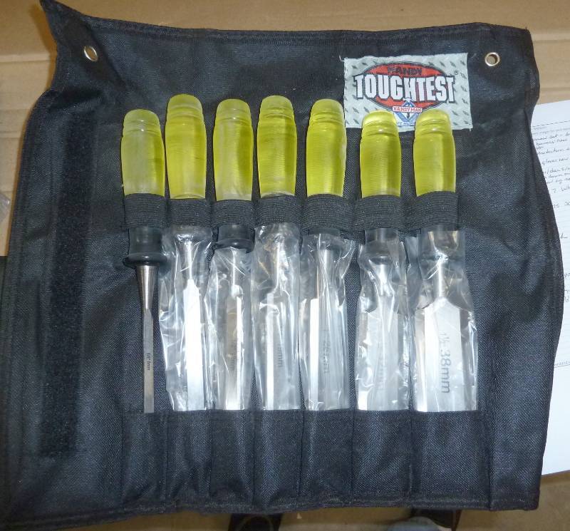 7 pc Chisel set 14 to 1-12...