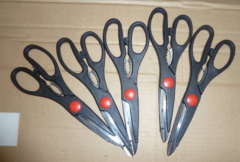 5 pair of scissors...