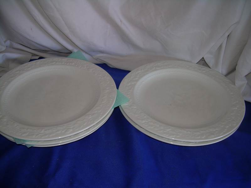 set of 5 china dinner plates