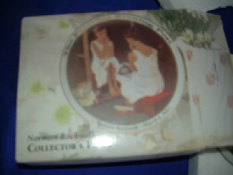 Vintage norman rockwell mini plate