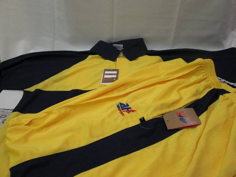 Yellow and dark blue T-Shirt and Pa...