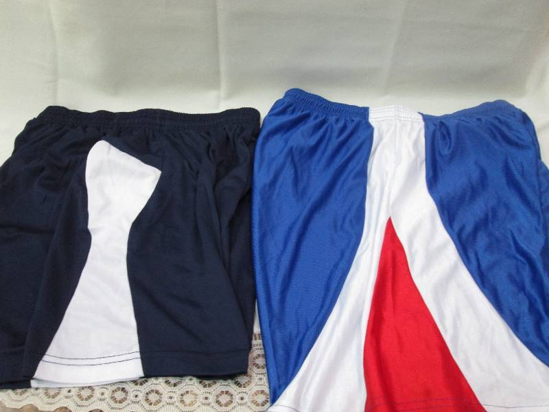 dark blue and white and red white a...