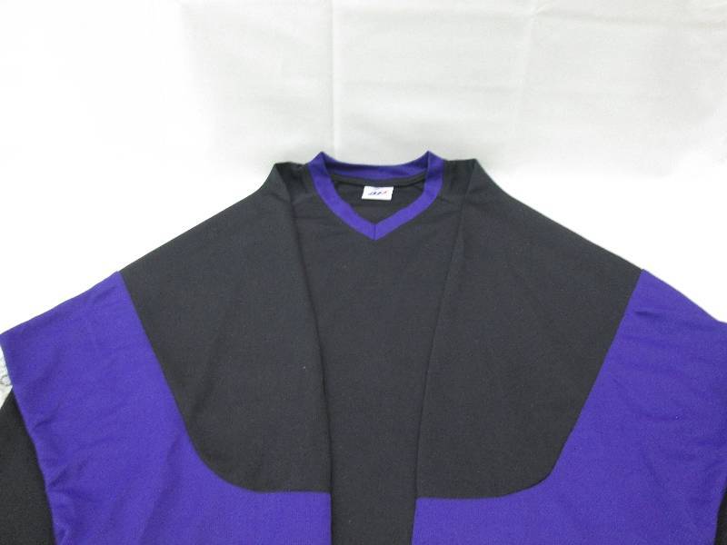 Long Sleeved Black Jersey with purp...