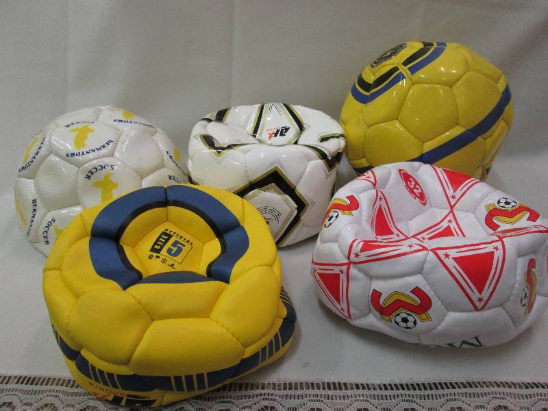 Assorted sports balls colors may va...