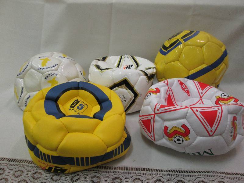 Assorted sports balls colors may va...