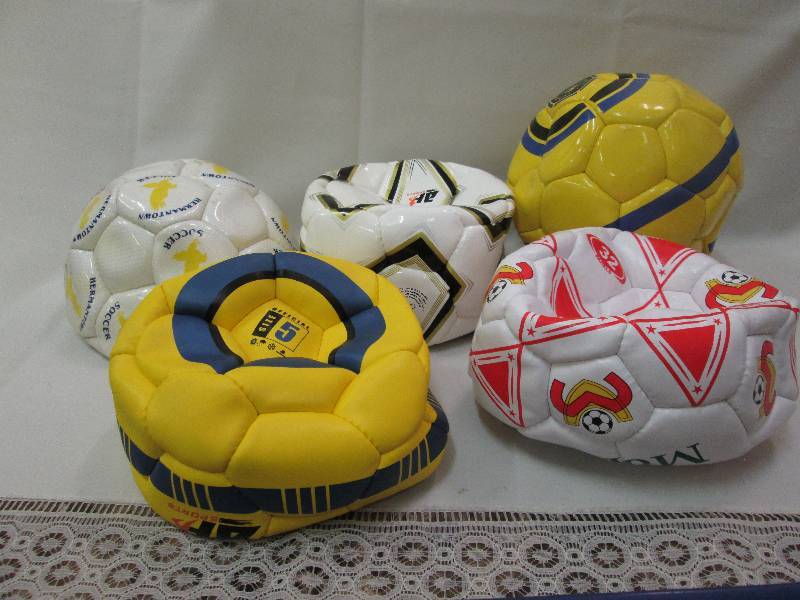 Assorted sports balls colors may va...